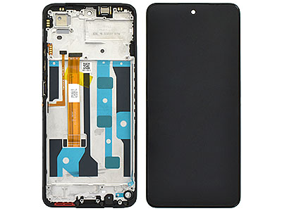 realme Realme C75 - Lcd + Touch Screen + Frame + Tasto Power Storm Black