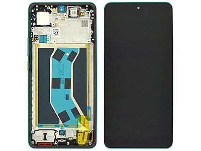 realme realme GT 7 5G - Lcd + Touch Screen + Frame + Tasti Laterali Green