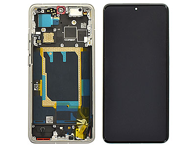 realme realme GT 7 Pro 5G - Lcd + Touch Screen + Frame + Tasti Laterali Galaxy Grey