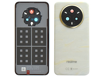 realme realme 14 Pro+ 5G - Cover Batteria + Vetrino Camera + Adesivi Pearl White