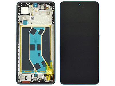 realme realme GT 7 5G - Lcd + Touch Screen + Frame + Tasti Laterali IceSense Blue